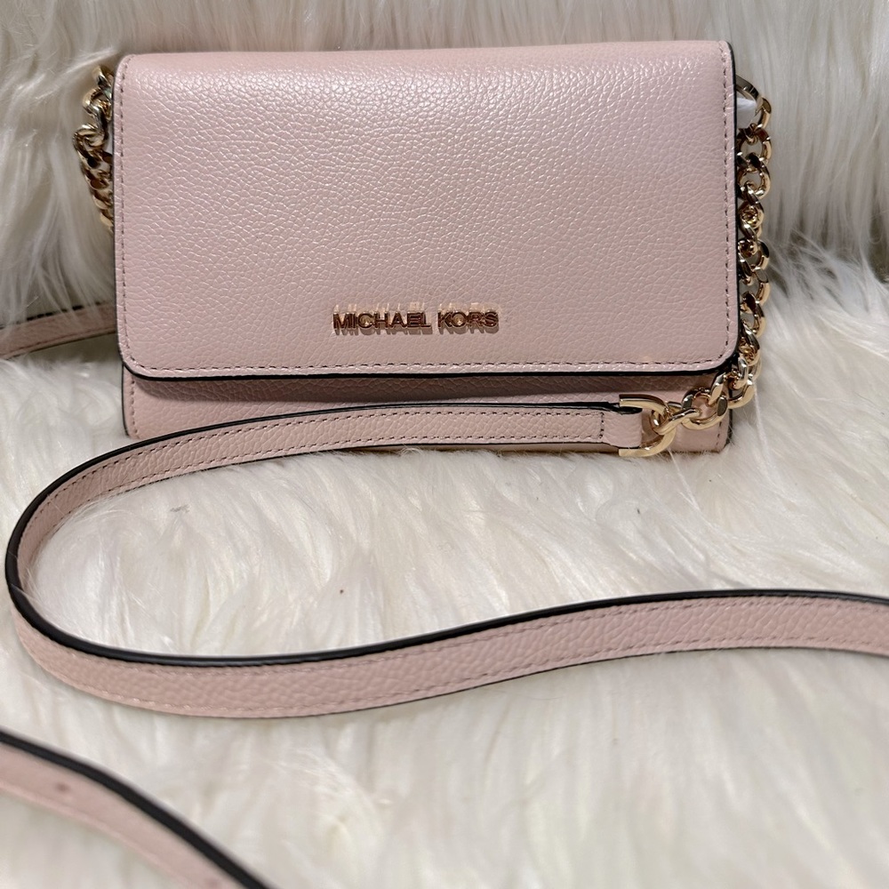 NEW with tags - Michael Kors pink crossbody purse jet set